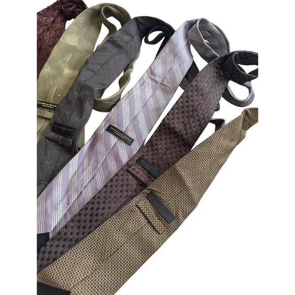DONNA KARAN Men's Vintage Lot of 7 Neck Ties - Picture 4 of 8